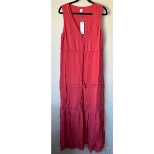Ale by Alessandra NWT Revolve Juliana Maxi Dress Coral Crush Size Medium